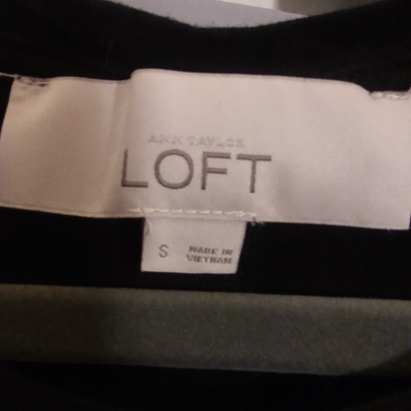 LOFT Black Ruffle Tank - Picture 6 of 8